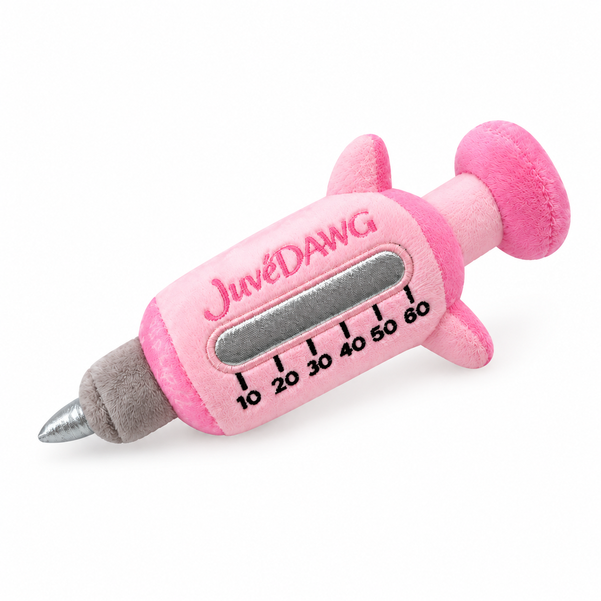 JuveDAWG funny lip filler parody squeaky plush dog toy